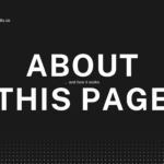 About this page / Über diese Seite